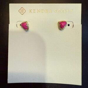 Scott Gold and Pink Heart Earring